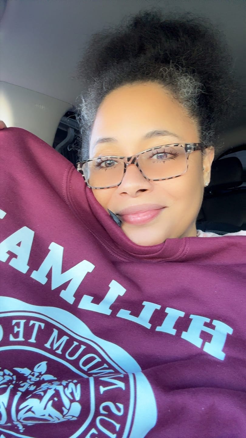 Customer photo review of Hillman College Sweatshirt - FINAL SALE - NO EXCHANGES