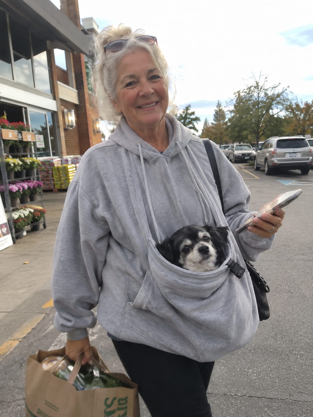Customer photo review of The Joey Hoodie™ – for Small Dogs & Cats