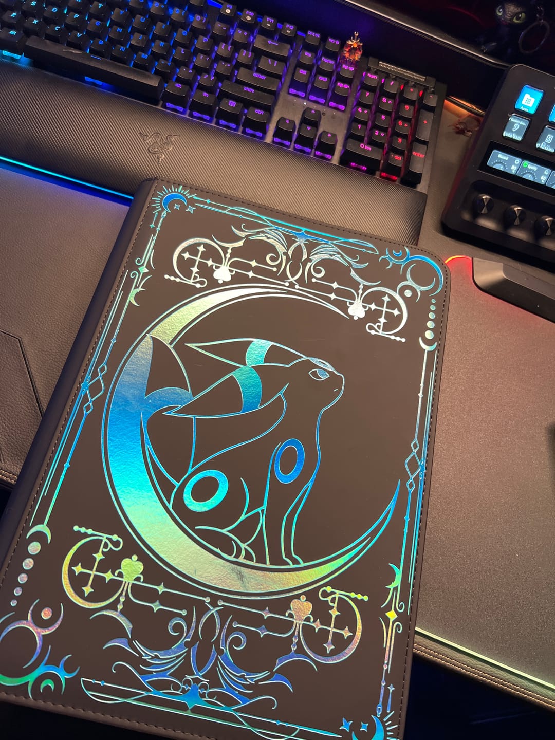 Customer photo review of Lunar Shadow Shiny 9-Pocket Trading Card Binder