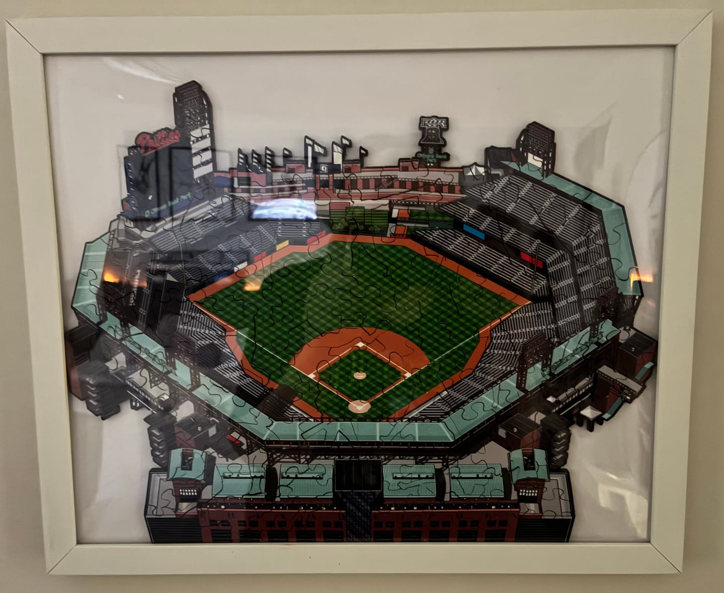 Customer photo review of Philadelphia Phillies™ Citizens Bank Park Wooden Puzzle