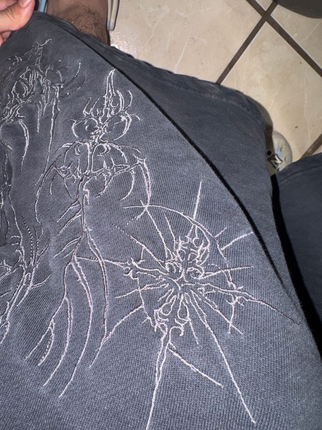 Customer photo review of 1093 - Cyberpunk Fleece Shorts
