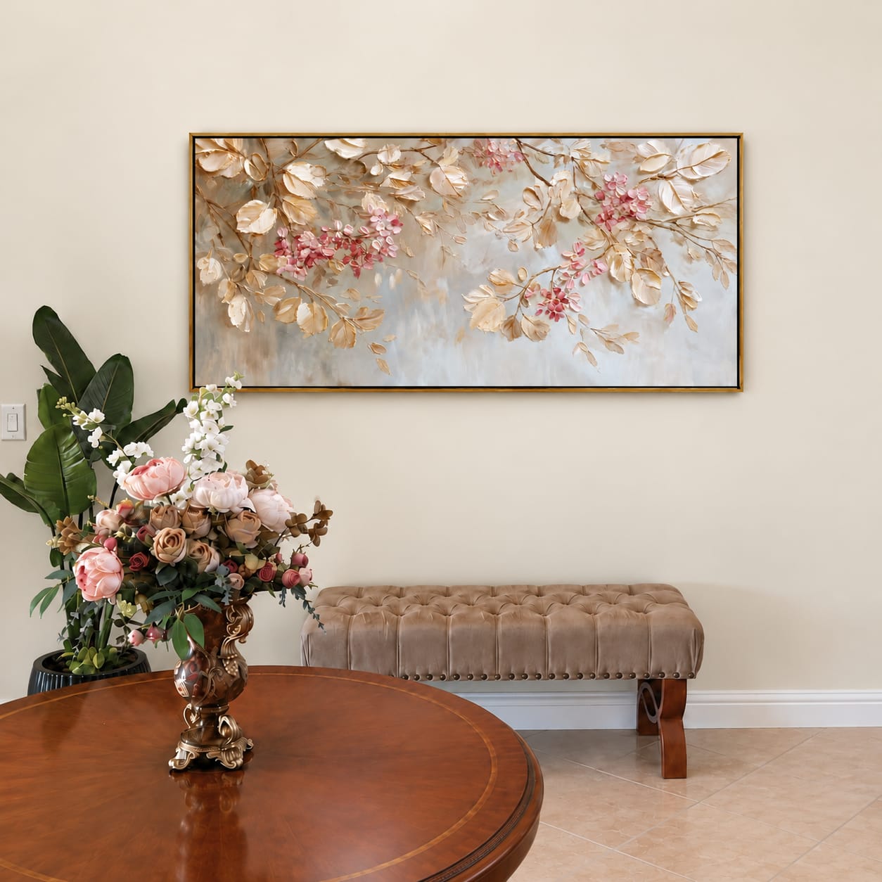 Customer photo review of Blush Canopy Wall Art
