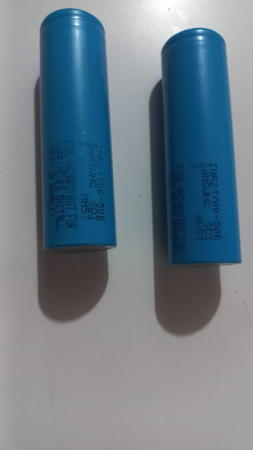 Customer photo review of Samsung 50E 21700 5000mAh 9.8A Battery