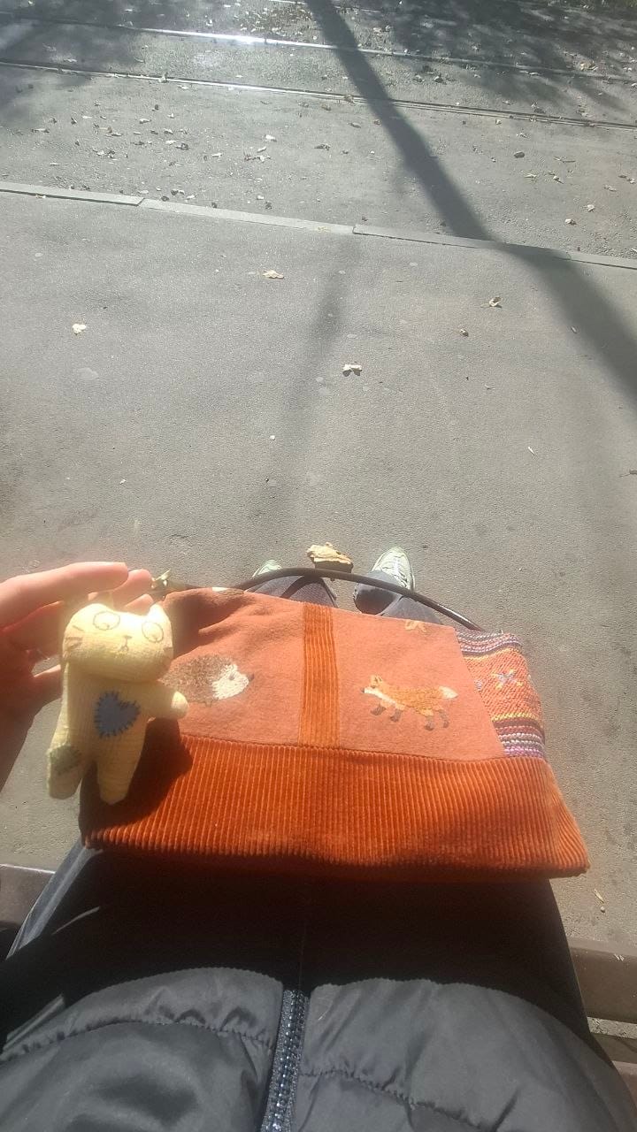Customer photo review of 🦔 Hedgehog & 🦊 Fox Bag