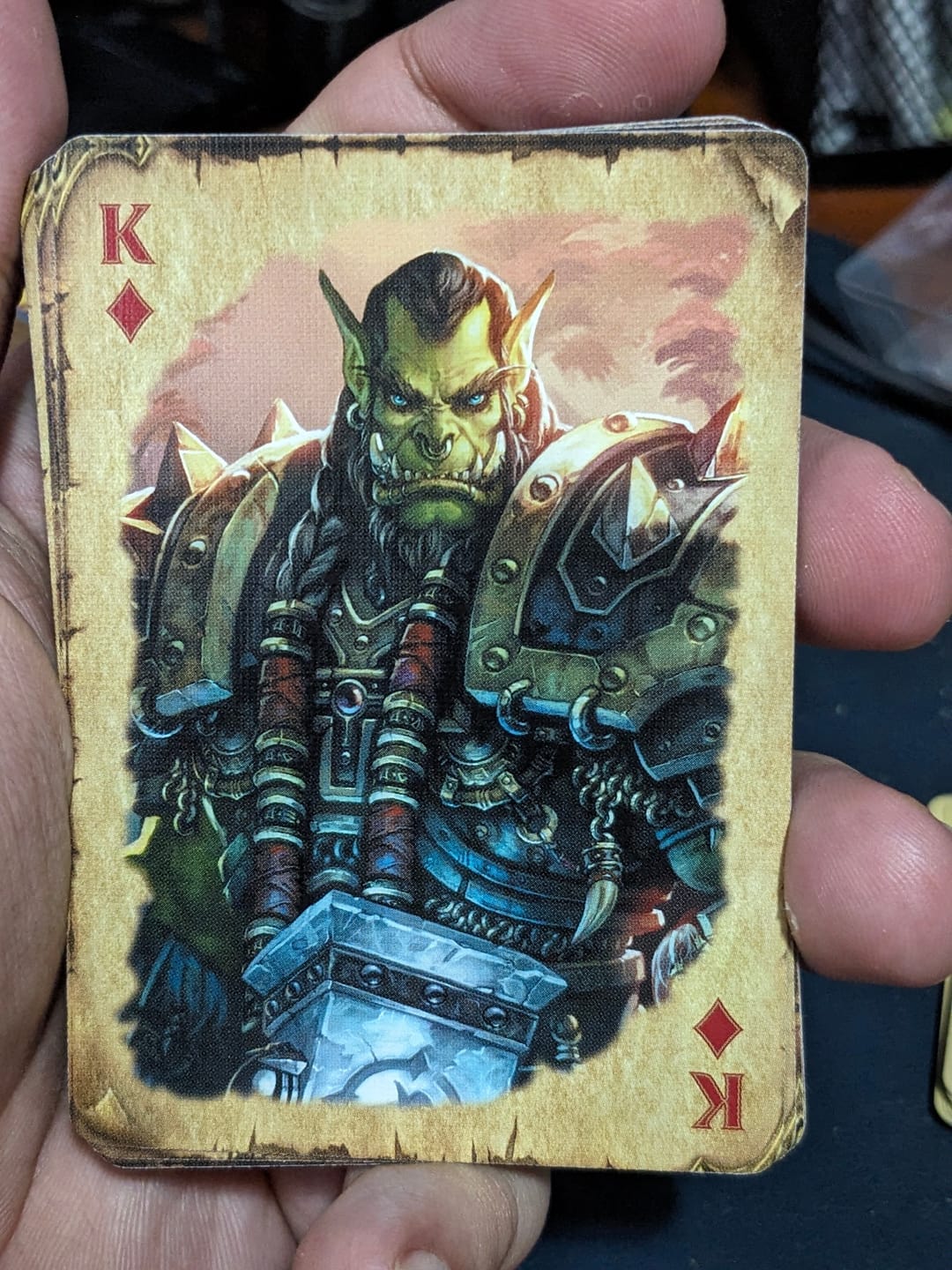 Customer photo review of Bicycle World of Warcraft Classic World Playing Cards