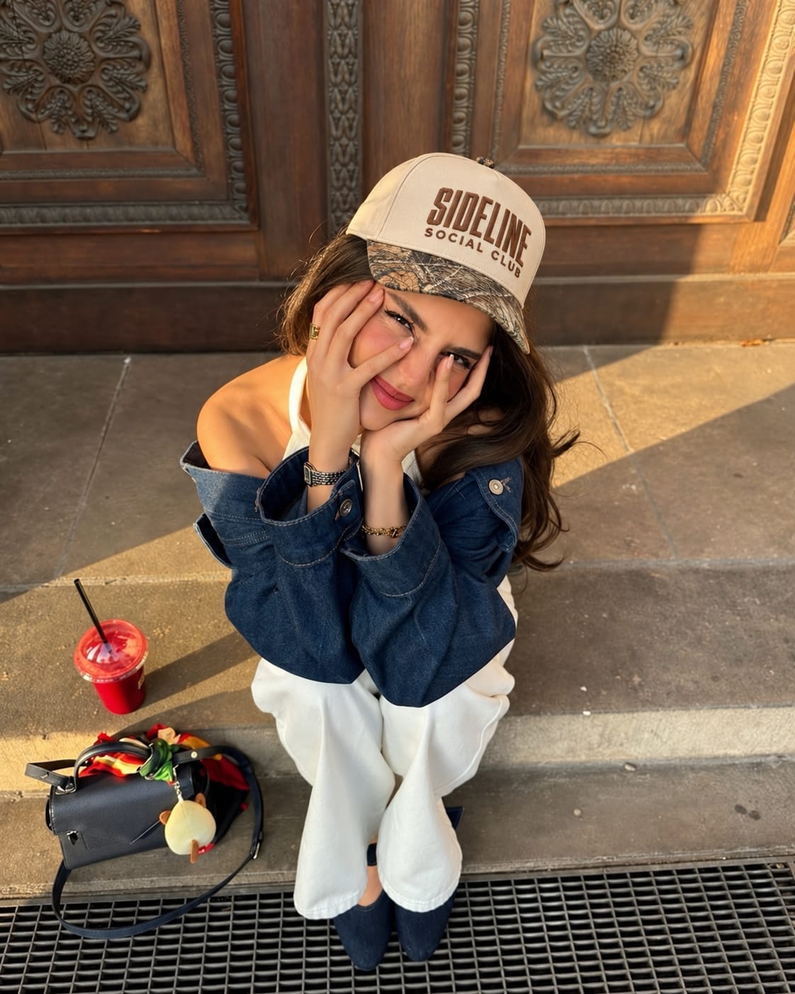 Customer photo review of Sideline Social Club Hat, Youth Sports Game Day Snapback