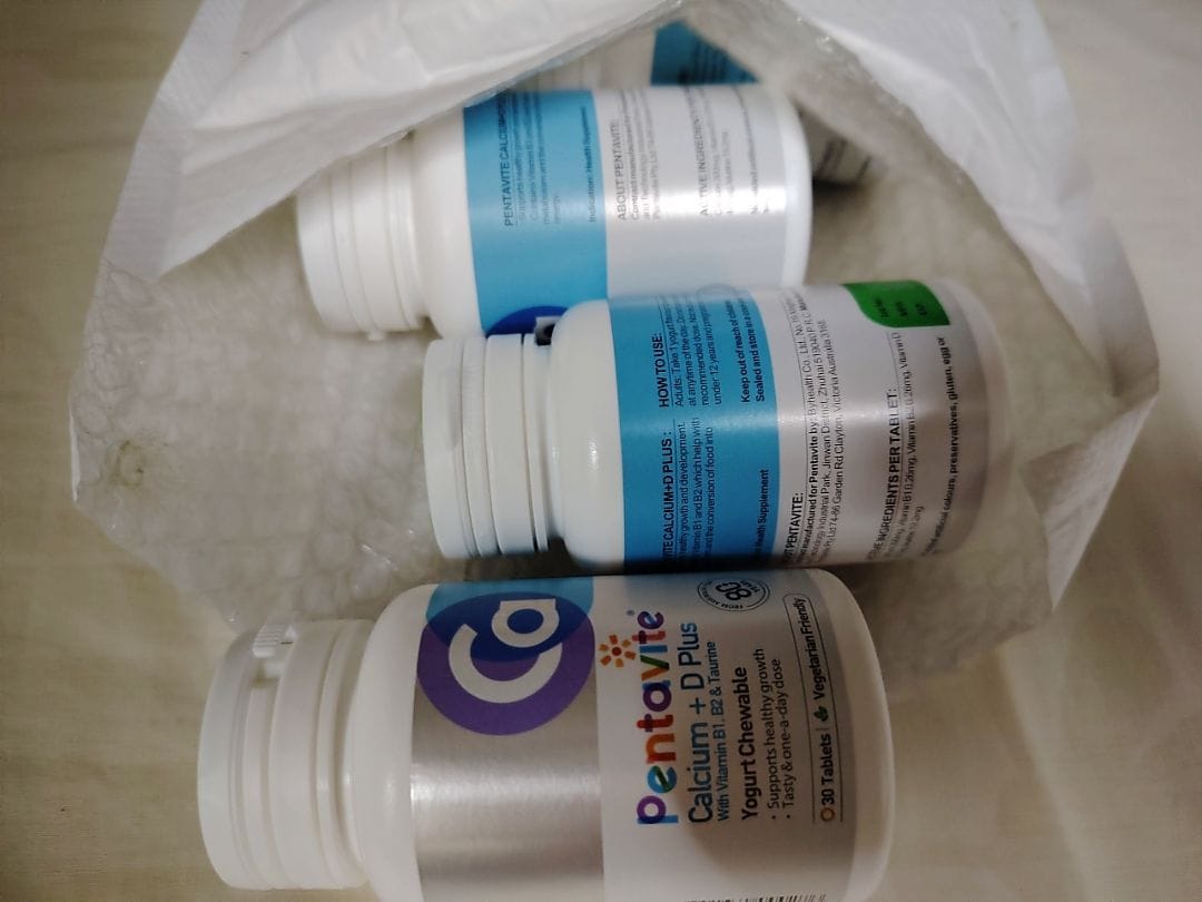 Customer photo review of Calcium, Vitamin B1, B2, Vitamin D3 & Taurine Milk Chewable Tablet
