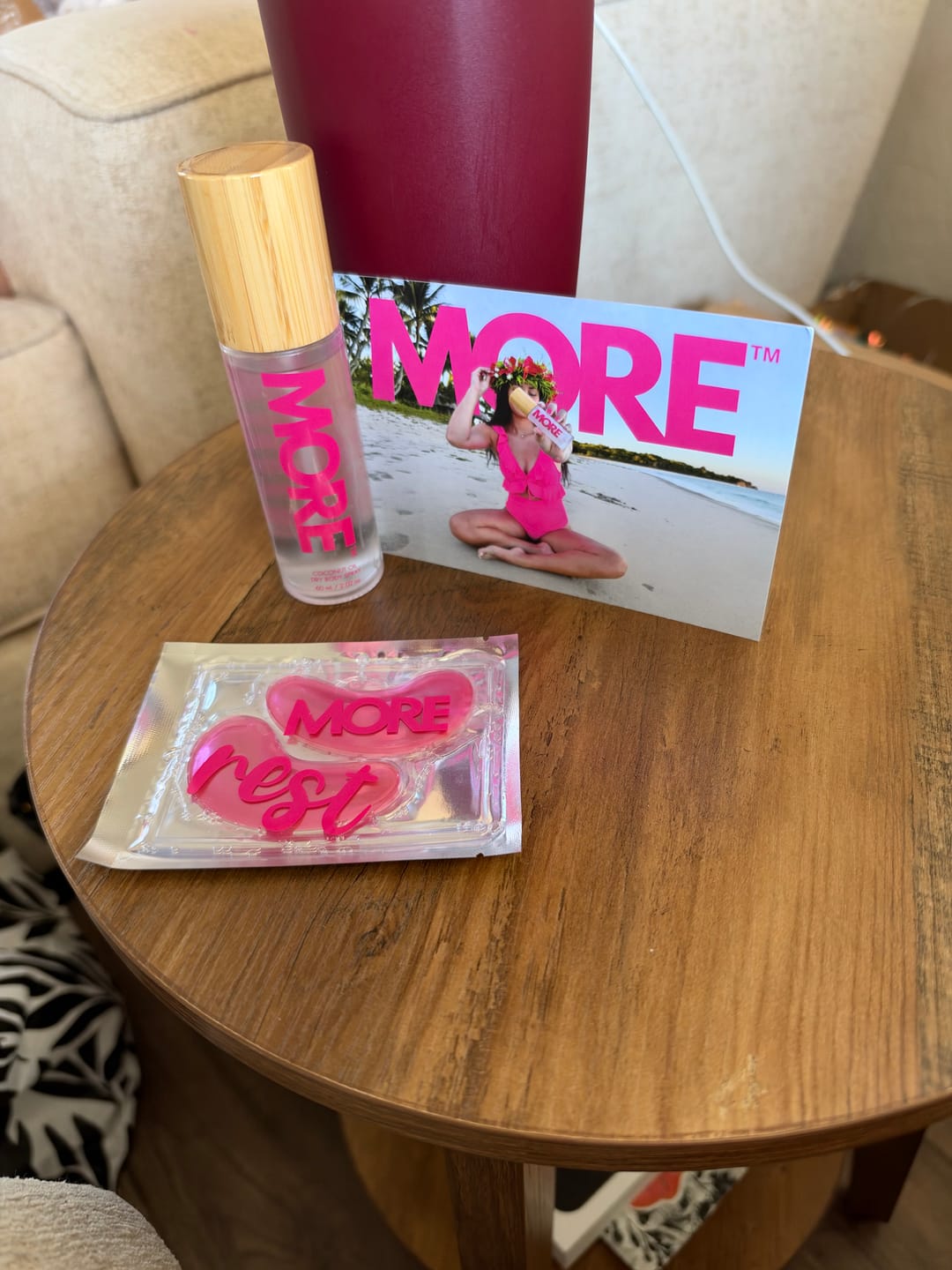 Customer photo review of MORE™ A Coconut Oil Dry Body Spray
