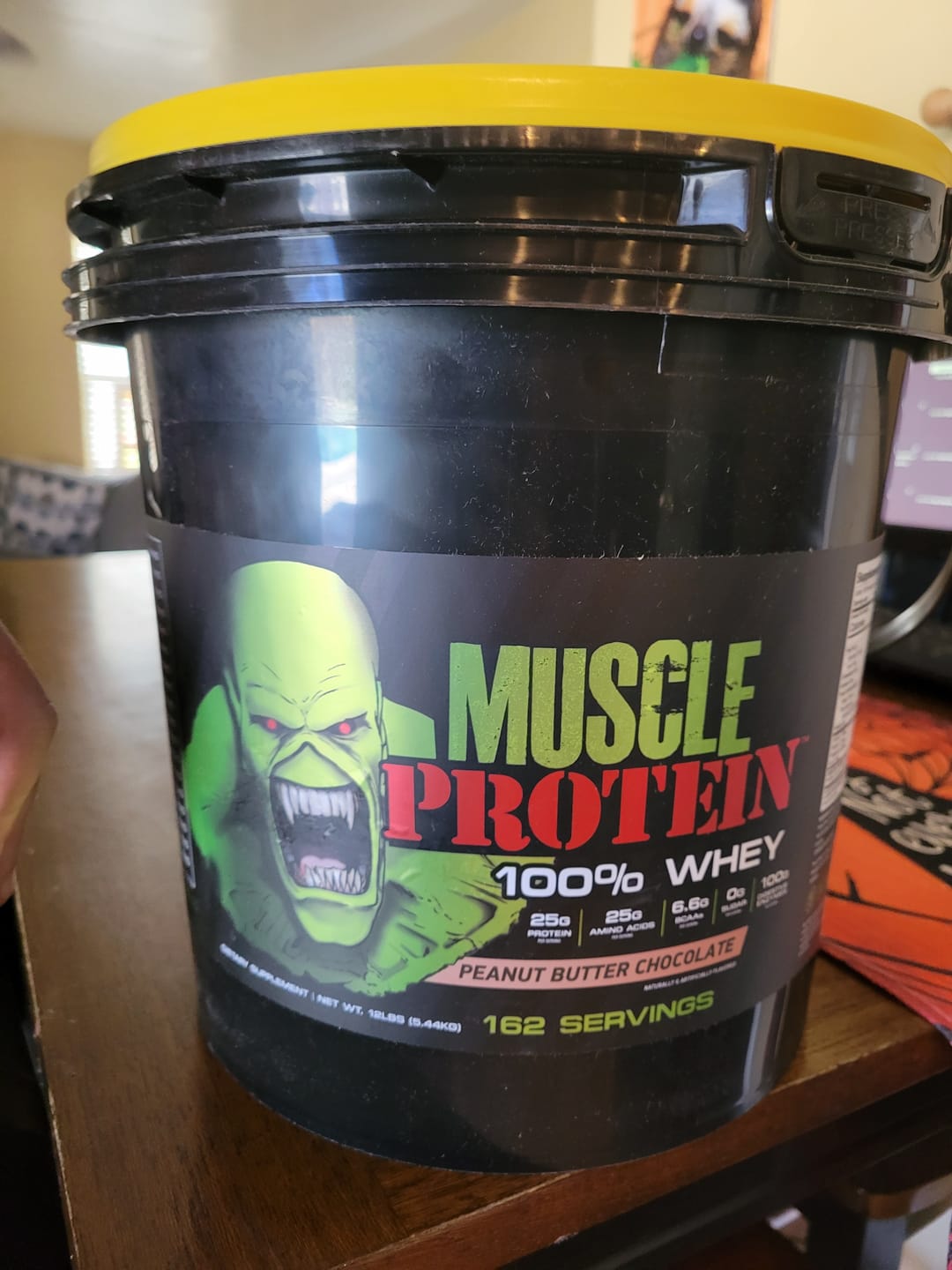 Customer photo review of Whey Protein Powder Bucket