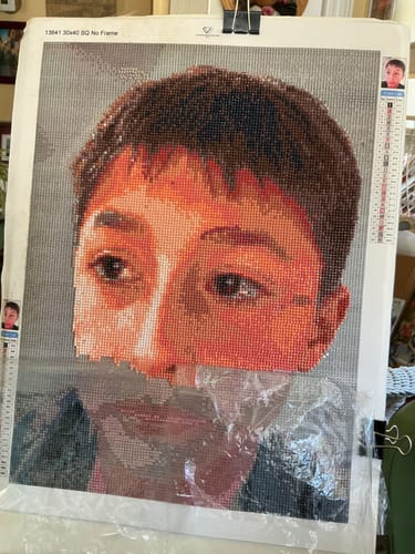 Francine C.’s finished Custom Photo diamond painting
