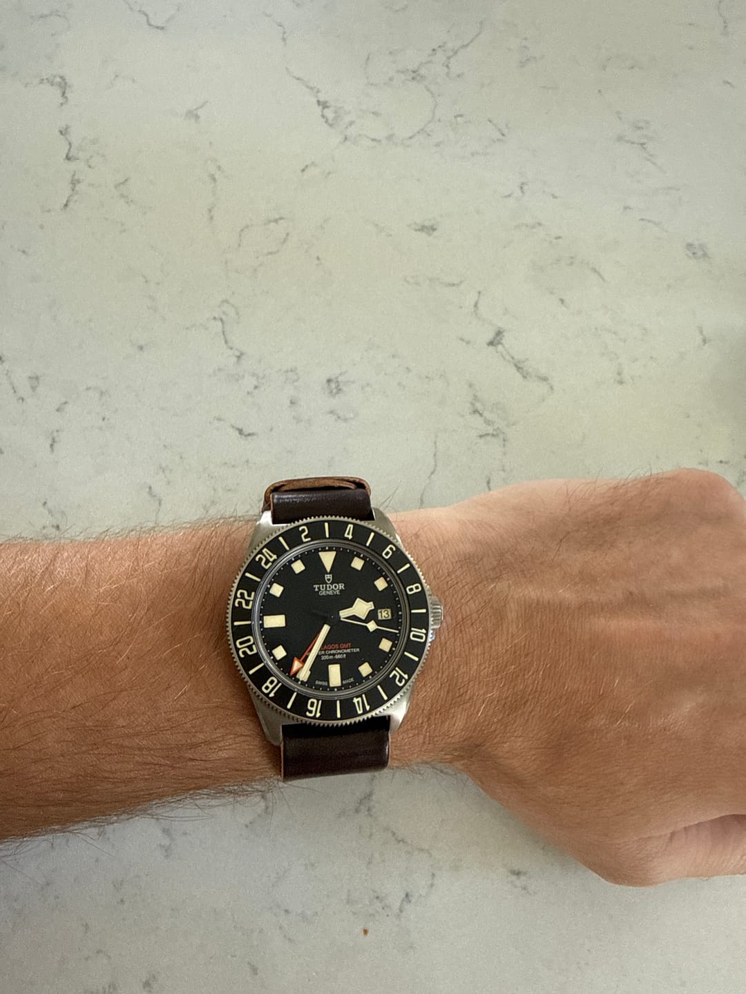 Customer photo review of Safari Shell Cordovan Single-Pass Strap