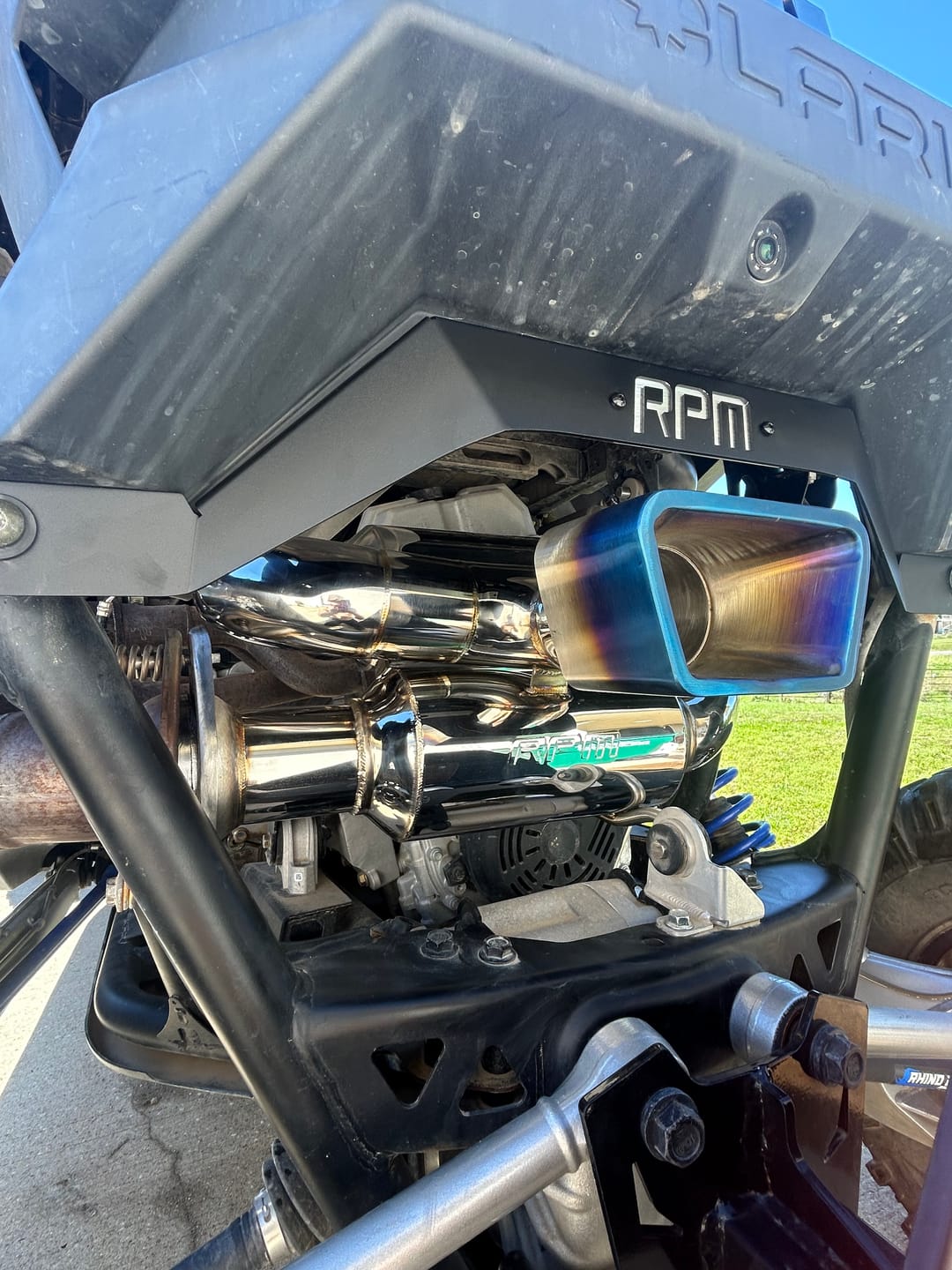 Customer photo review of RPM Polaris RZR Pro R 3" DUAL Sport Muffler W/ 3" Tip
