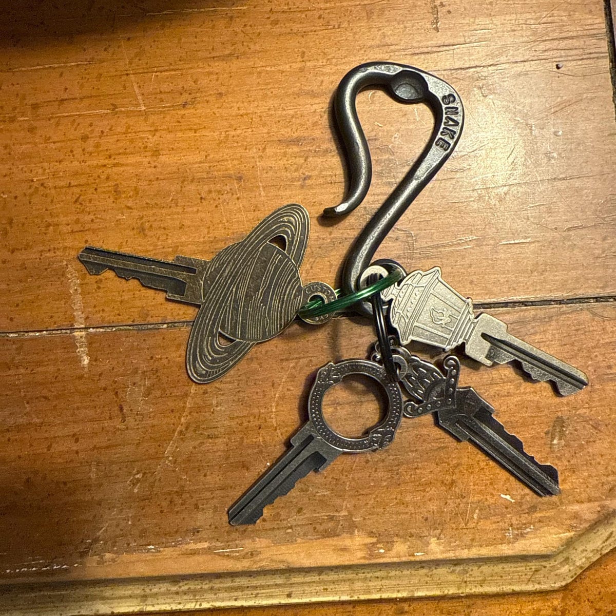 Customer photo review of Keychain Bottle Opener | Hand Forged Steel Belt Loop | [Engraving Available] | Father's Day Gift for Him