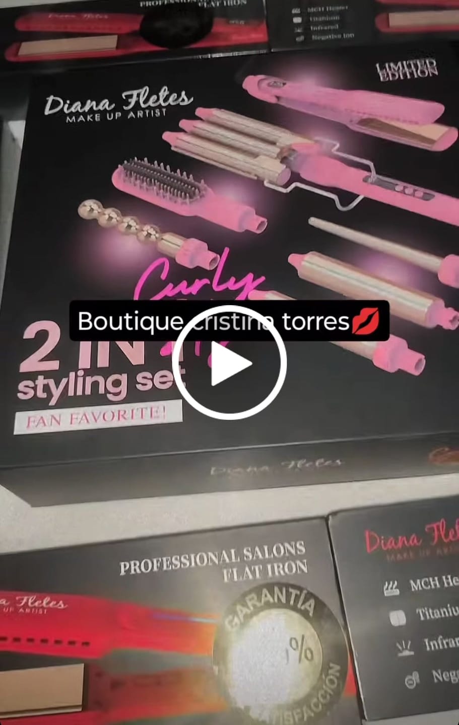 Customer video review of Set Plancha Profesional Infrarroja + Ferro 6 en 1 Light Pink