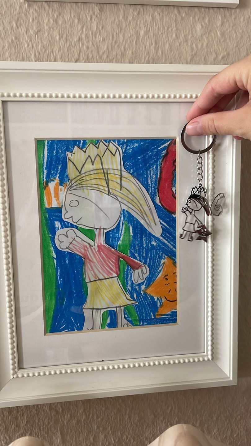 Customer photo review of Schlüsselanhänger aus Kinderzeichnung