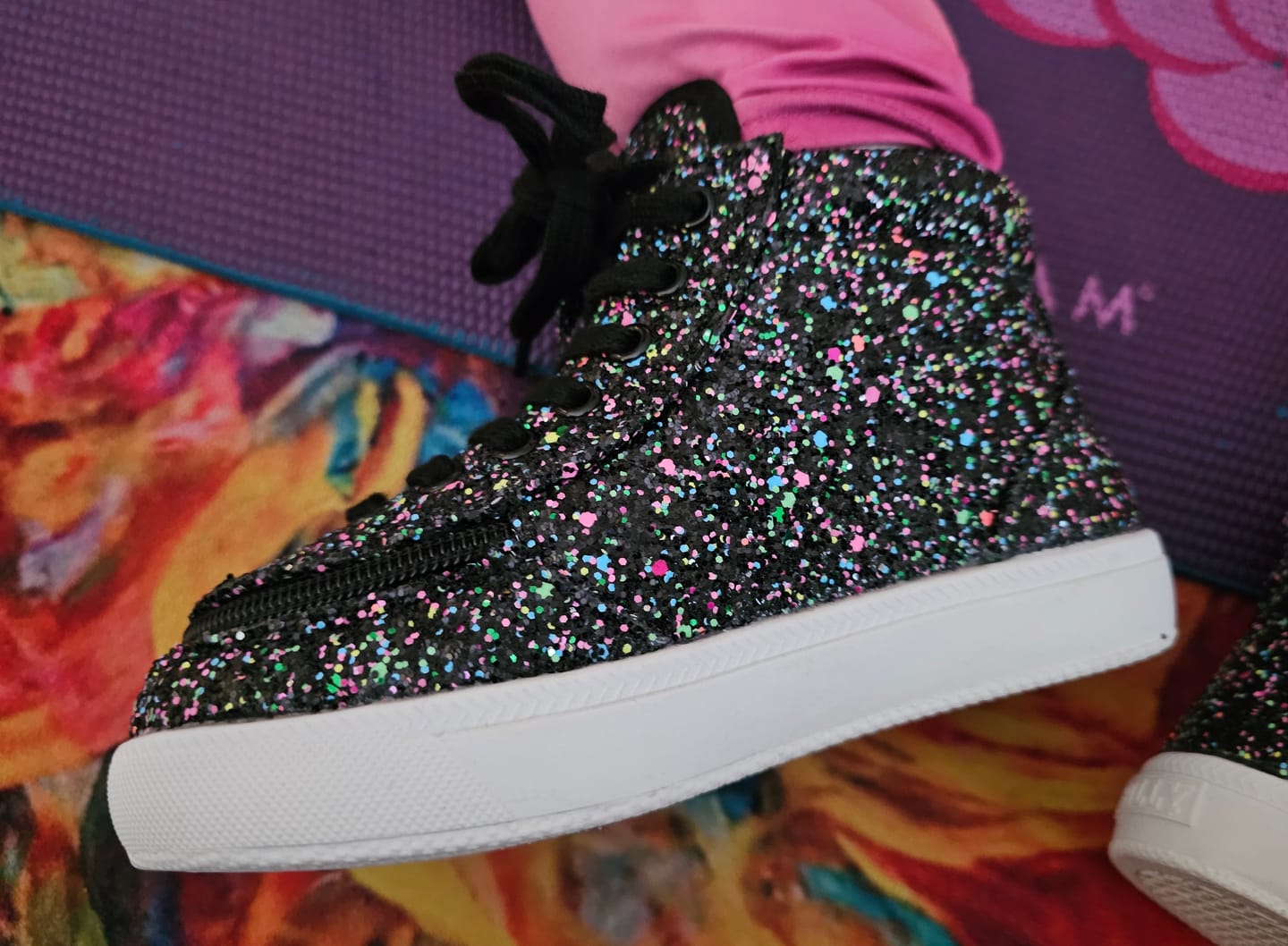 Customer photo review of Black Multi Glitter BILLY Classic D|R II High