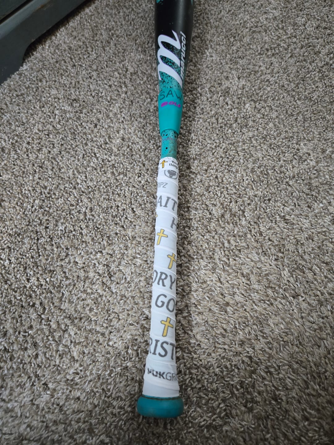 Customer photo review of Faith Bat Grip Tape