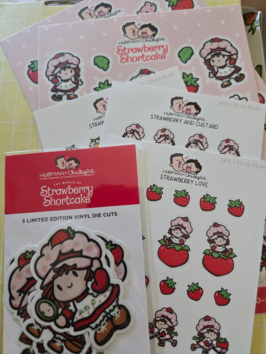 Customer photo review of Strawberry Shortcake Sticker Set