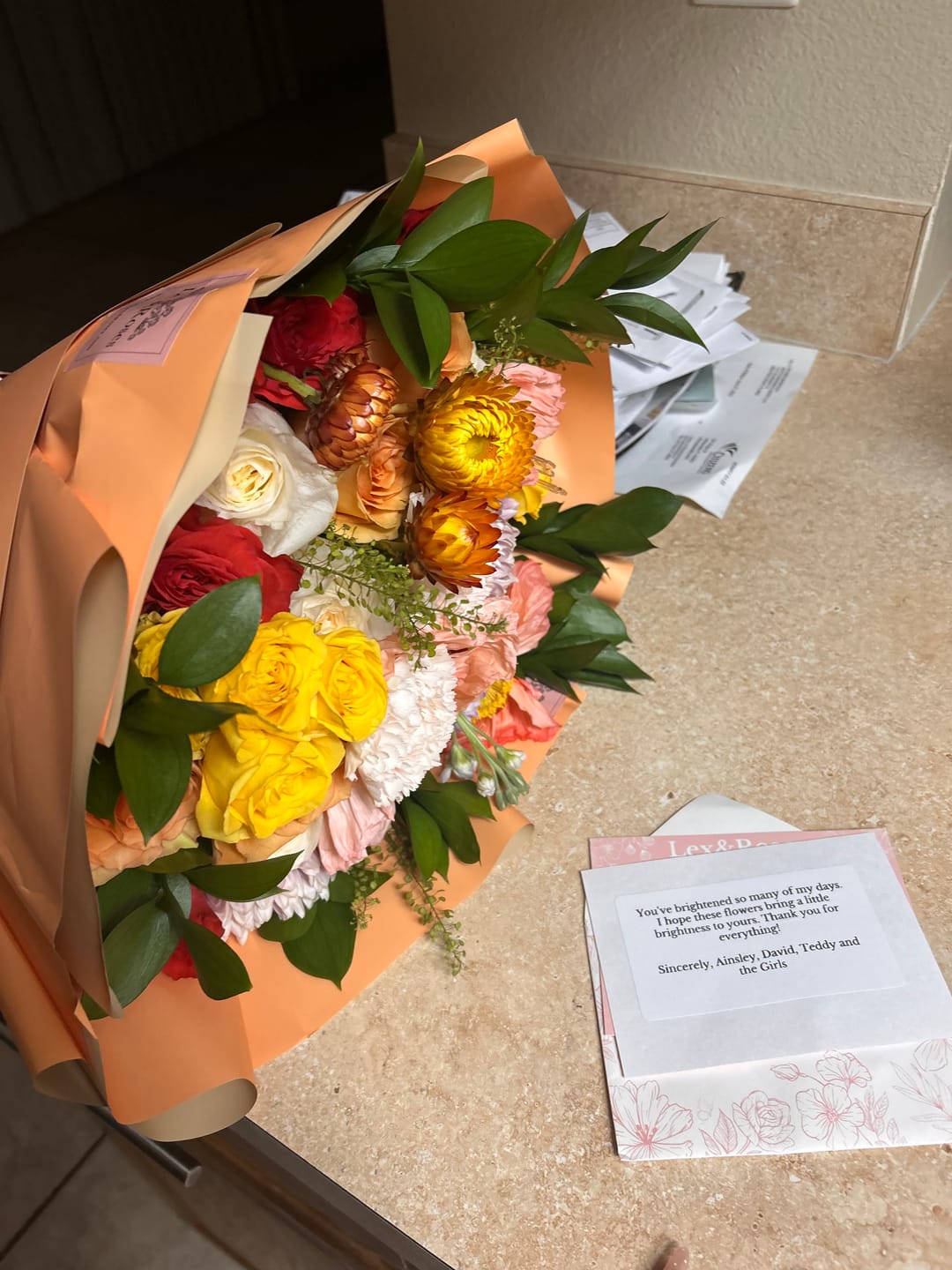 Customer photo review of Mixed Bouquet - Cherry