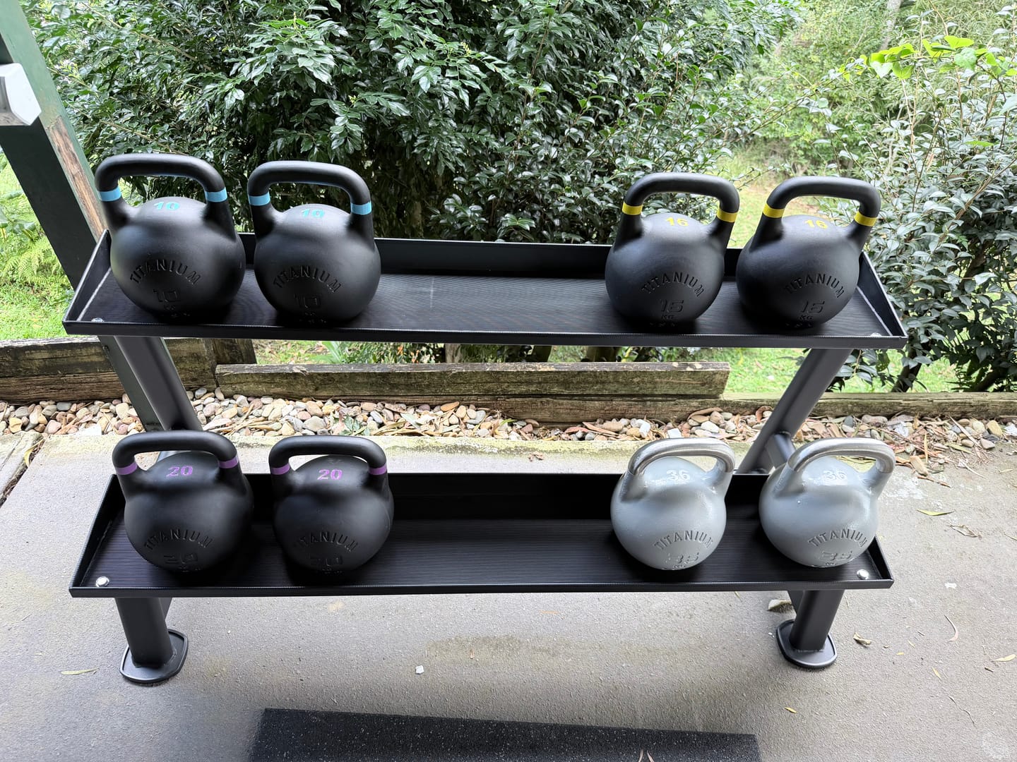 Customer photo review of TITANIUM USA 20KG STEALTH SERIES COMPETITION KETTLEBELL
