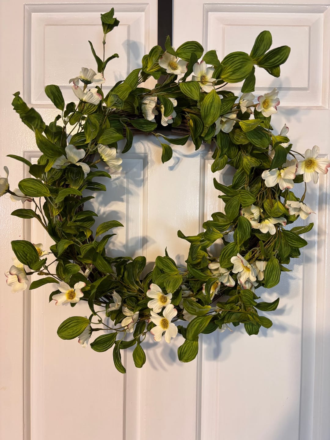 Customer photo review of Faux Dogwood Wreath
