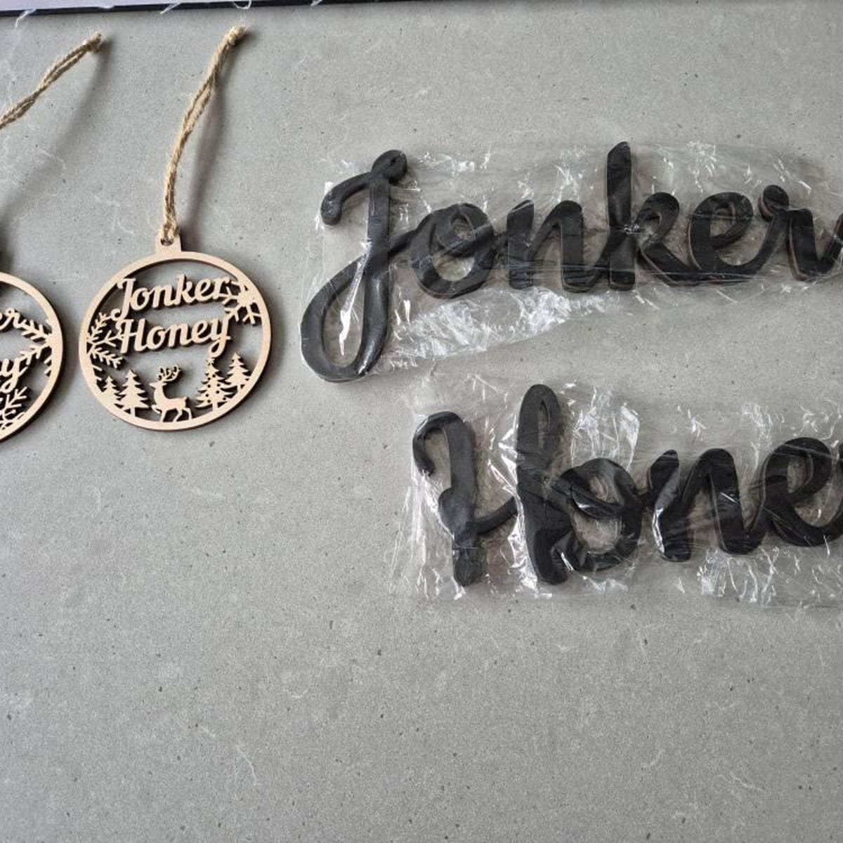 Customer photo review of Personalized Wooden Christmas Ornaments