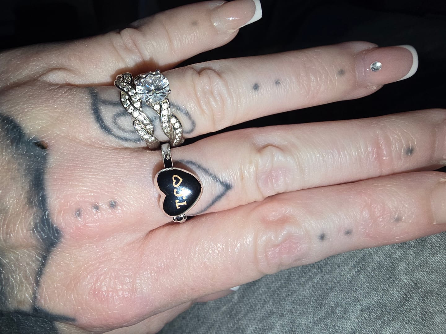 Customer photo review of Heart Locket Ring