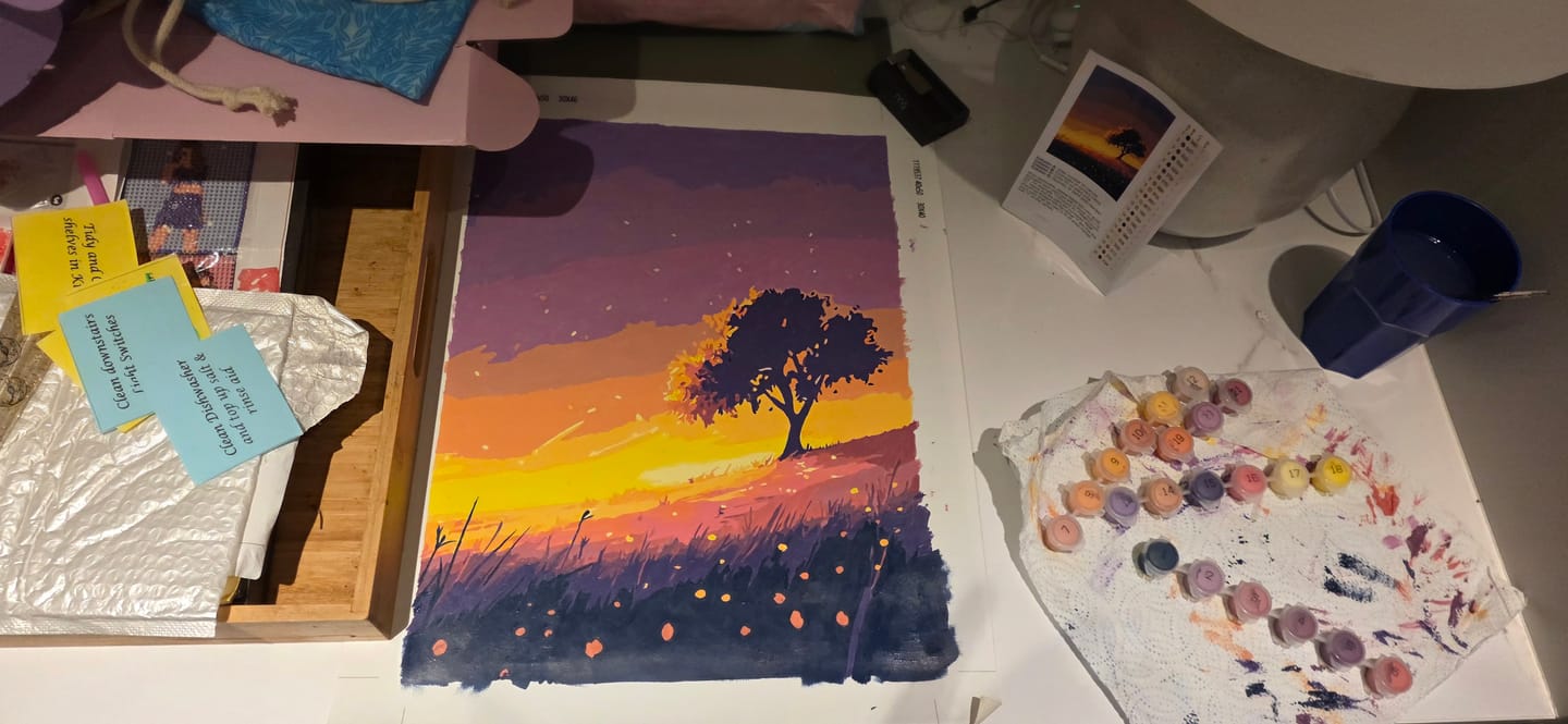 Customer photo review of Surprise Painting | Paint by Numbers