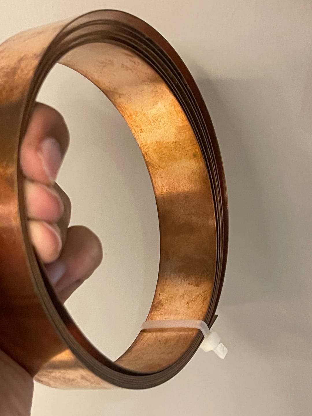 Customer photo review of Pure Copper Metal Strip – Vastu Remedy for North-East Toilet Dosh & Extension Corrections | Ideal for Walls, Floors & Doorways | 1 mm Thickness | 8-100 Feet Lengths