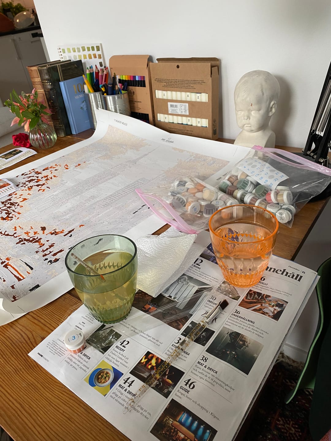 Customer photo review of Colorful Copenhagen | Paint by Number