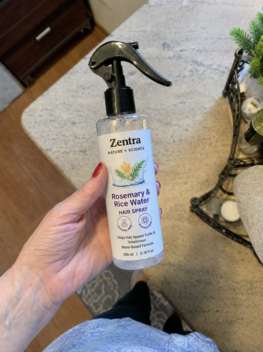 Customer photo review of rosemary & rice water