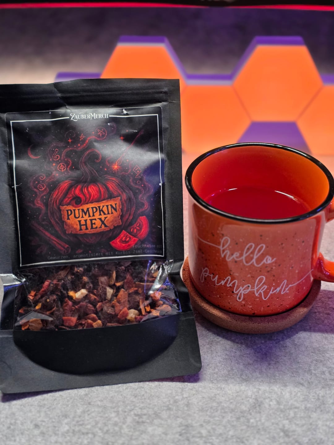 Customer photo review of Pumpkin Hex – Früchtetee mit Kürbis-Zimt-Geschmack | Halloween Tee