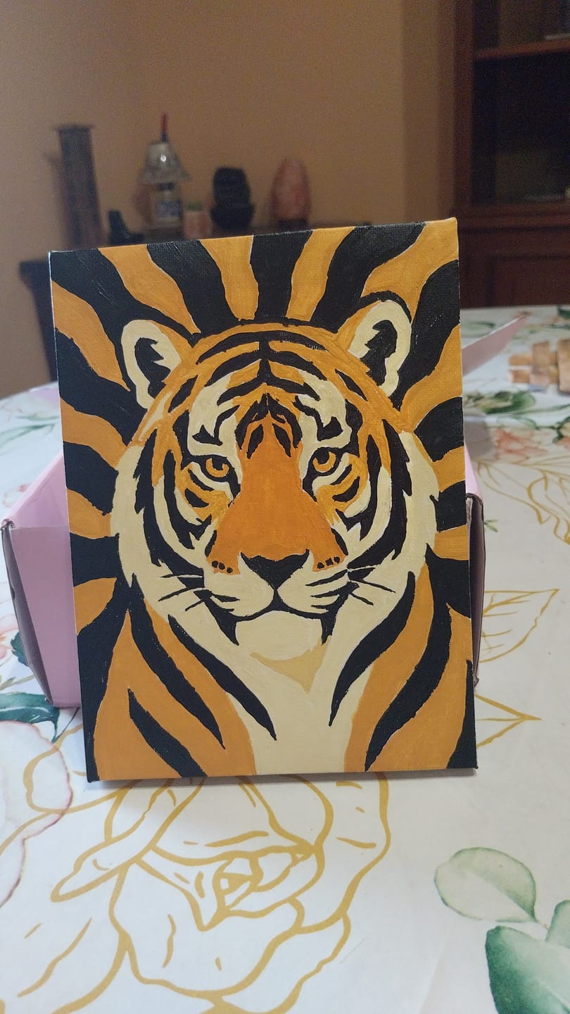Customer photo review of 6 Mini Paintings - Patterns Zoo Set