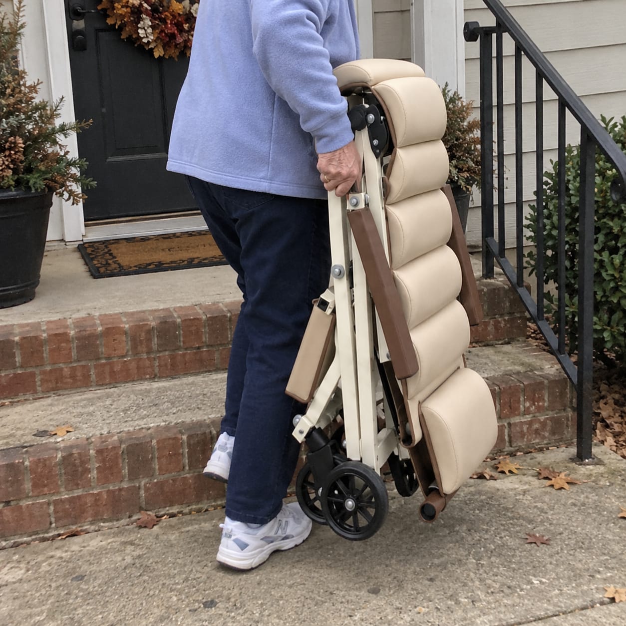 Customer photo review of Folding Transport Chair