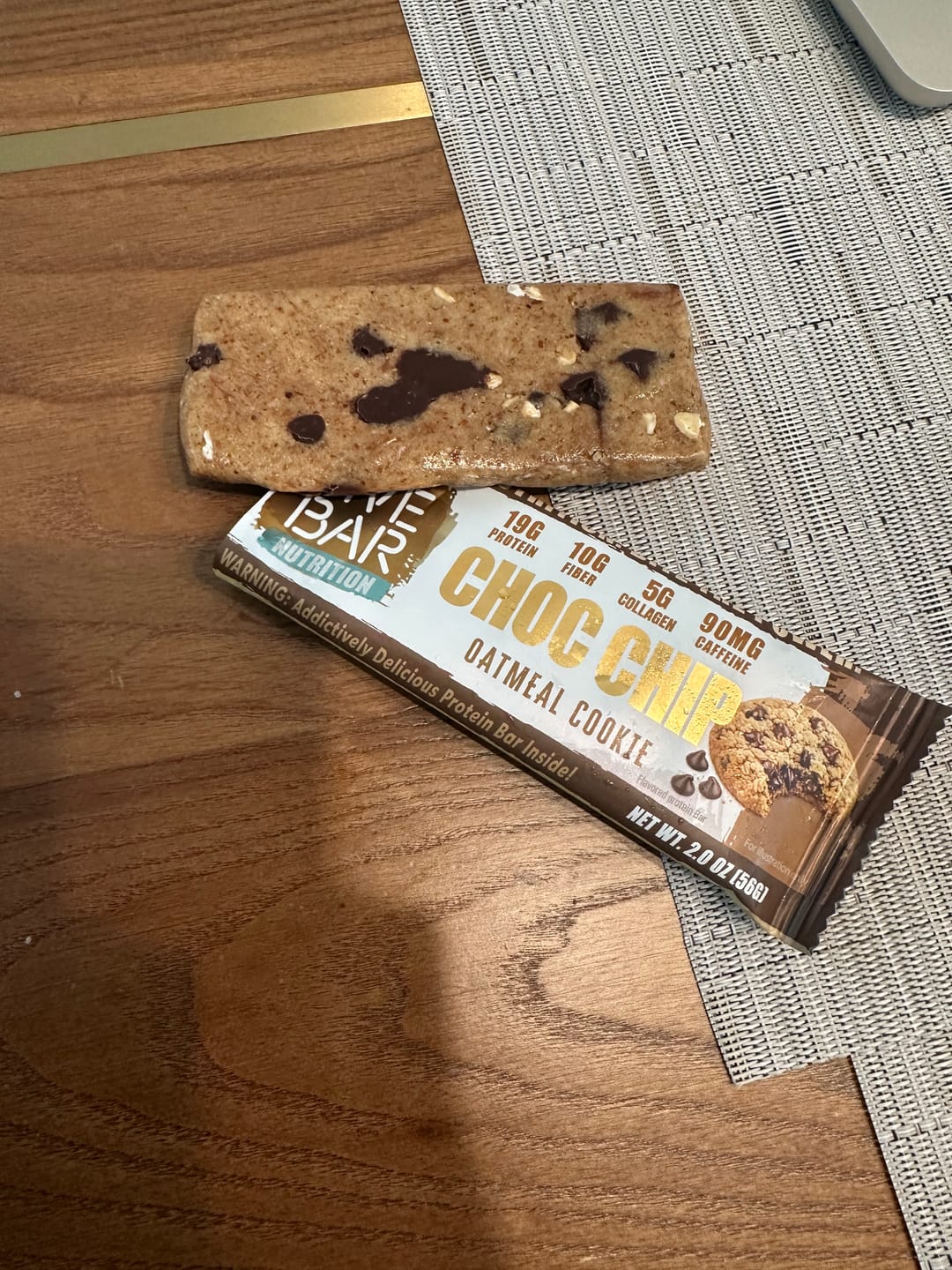 Customer photo review of Oatmeal Chocolate Chip - 6 bars