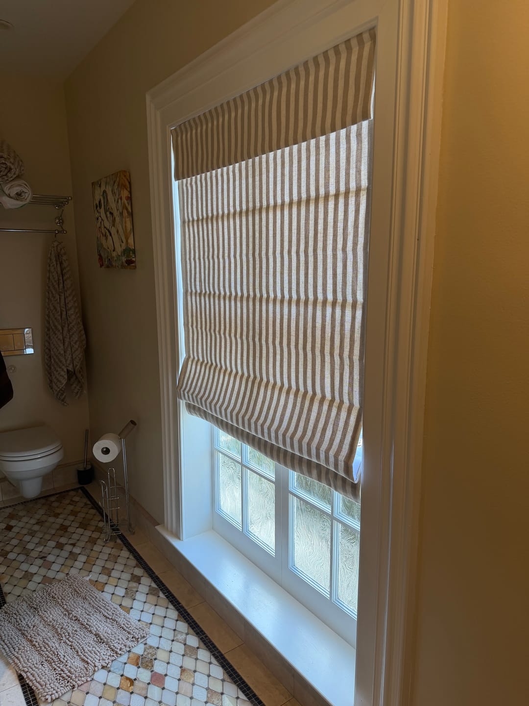 Customer photo review of Colette Custom Roman Shades
