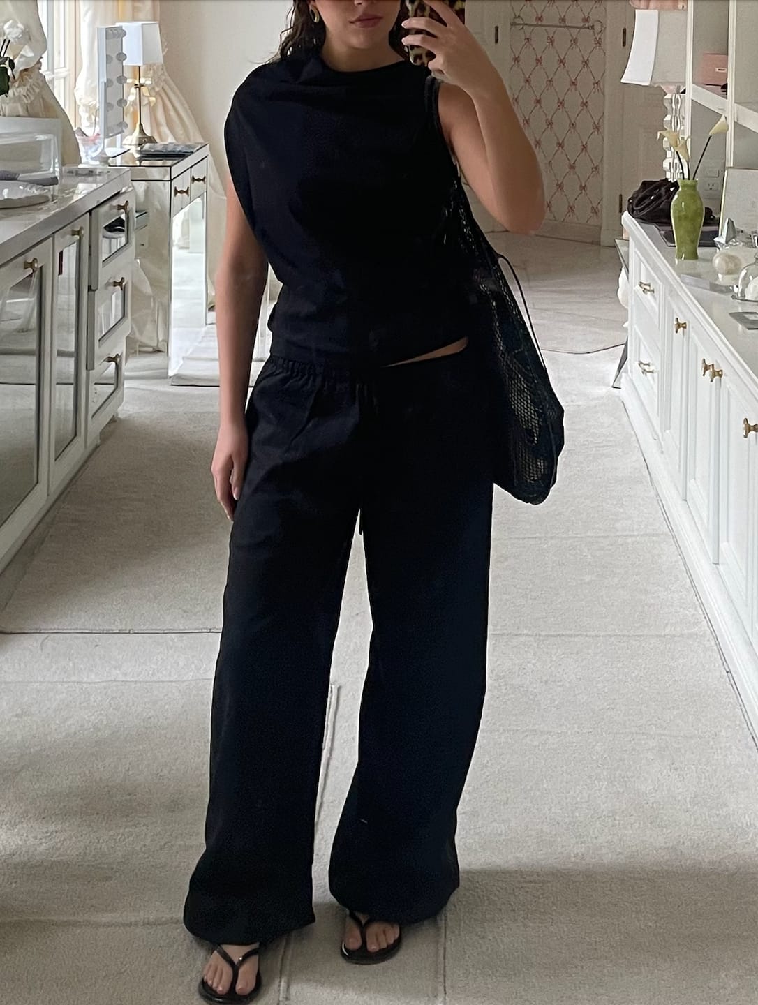 Customer photo review of Pantalón con Cordones de Lino