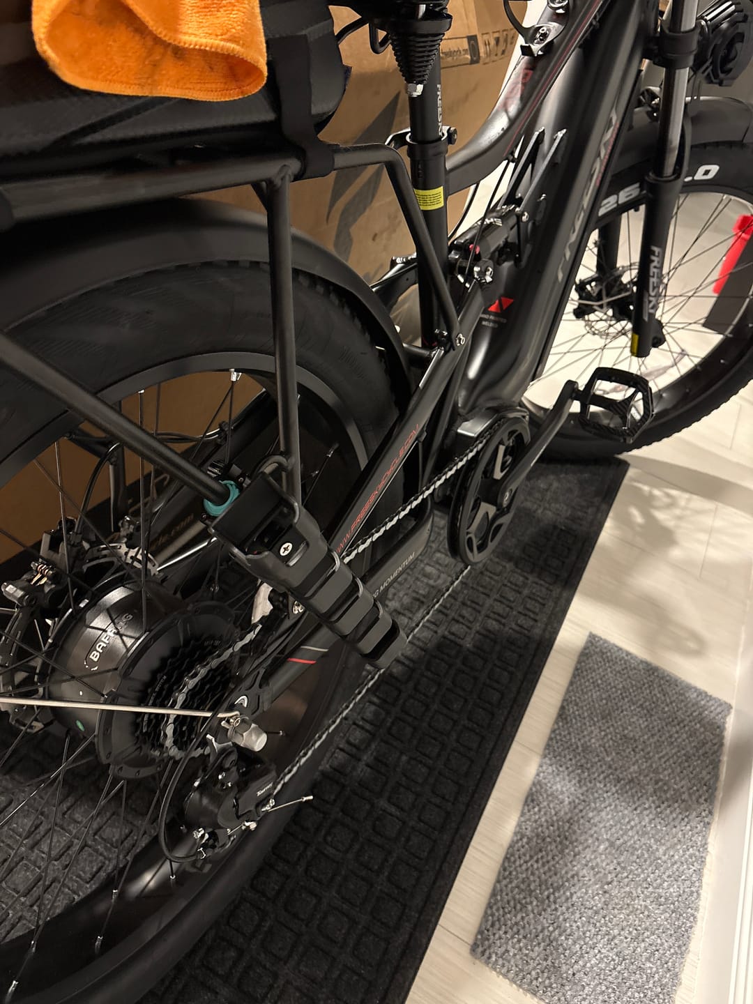 Customer photo review of Bike Fishing Rod Holders (A Pair)
