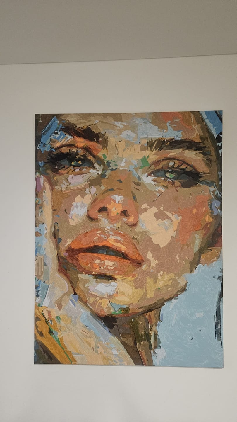 Customer photo review of Embered Lips (Paint by Numbers)