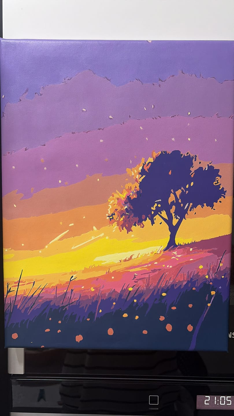 Customer photo review of Surprise Painting | Paint by Numbers