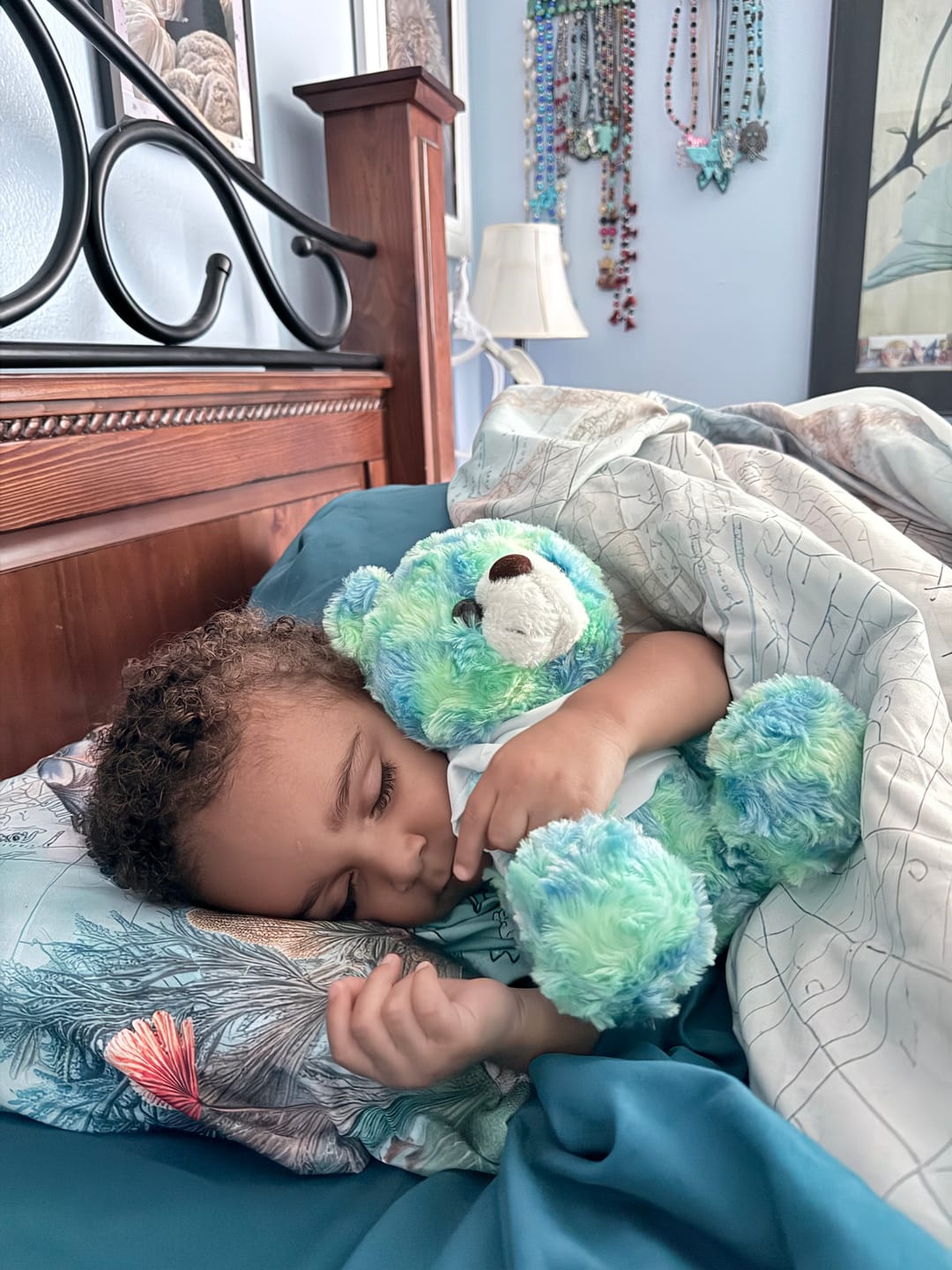 Customer photo review of Think Of This Is A Hug From Heaven - Personalized Memorial Teddy Bear