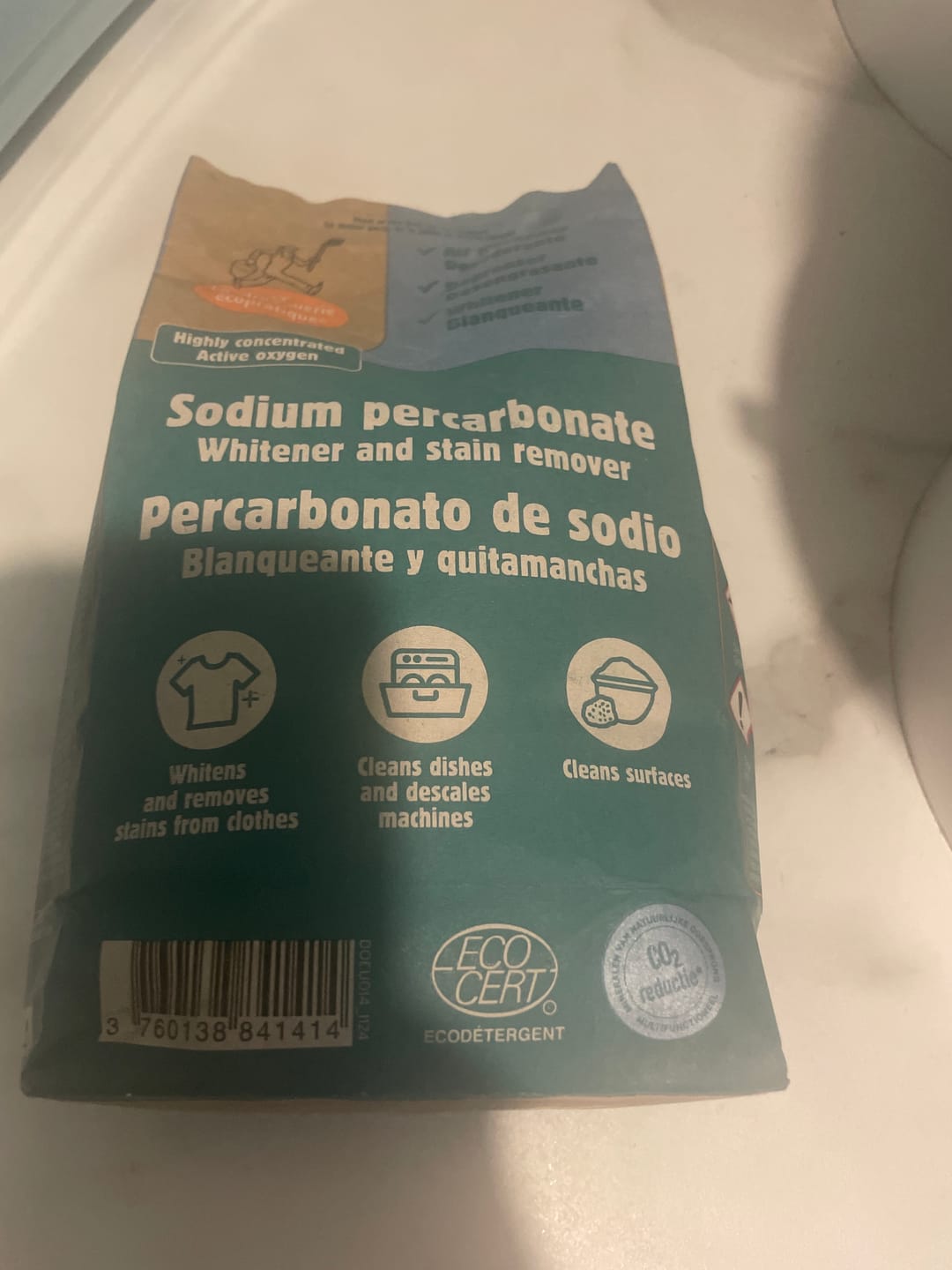 Customer photo review of La Droguerie Ecologique Sodium Percarbonate
