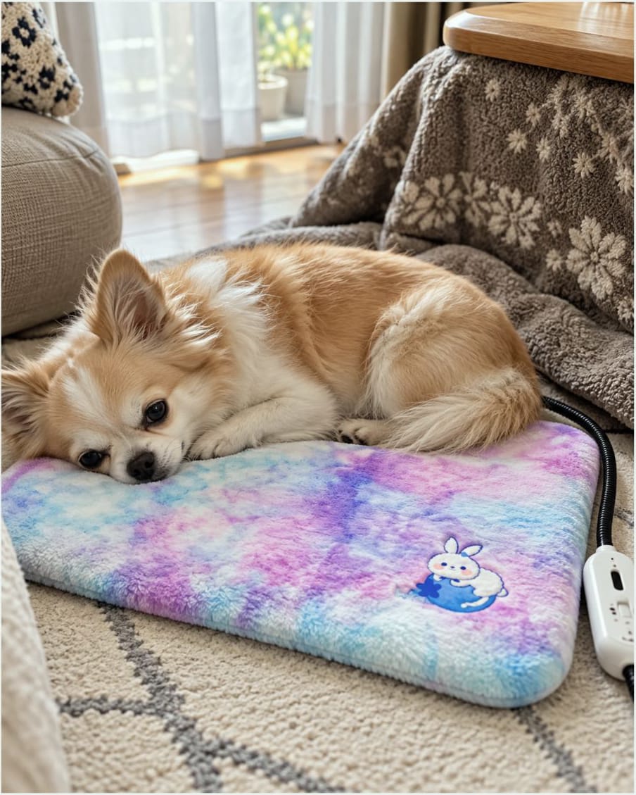 Customer photo review of CozyGlow Adjustable Pet Heating Pad