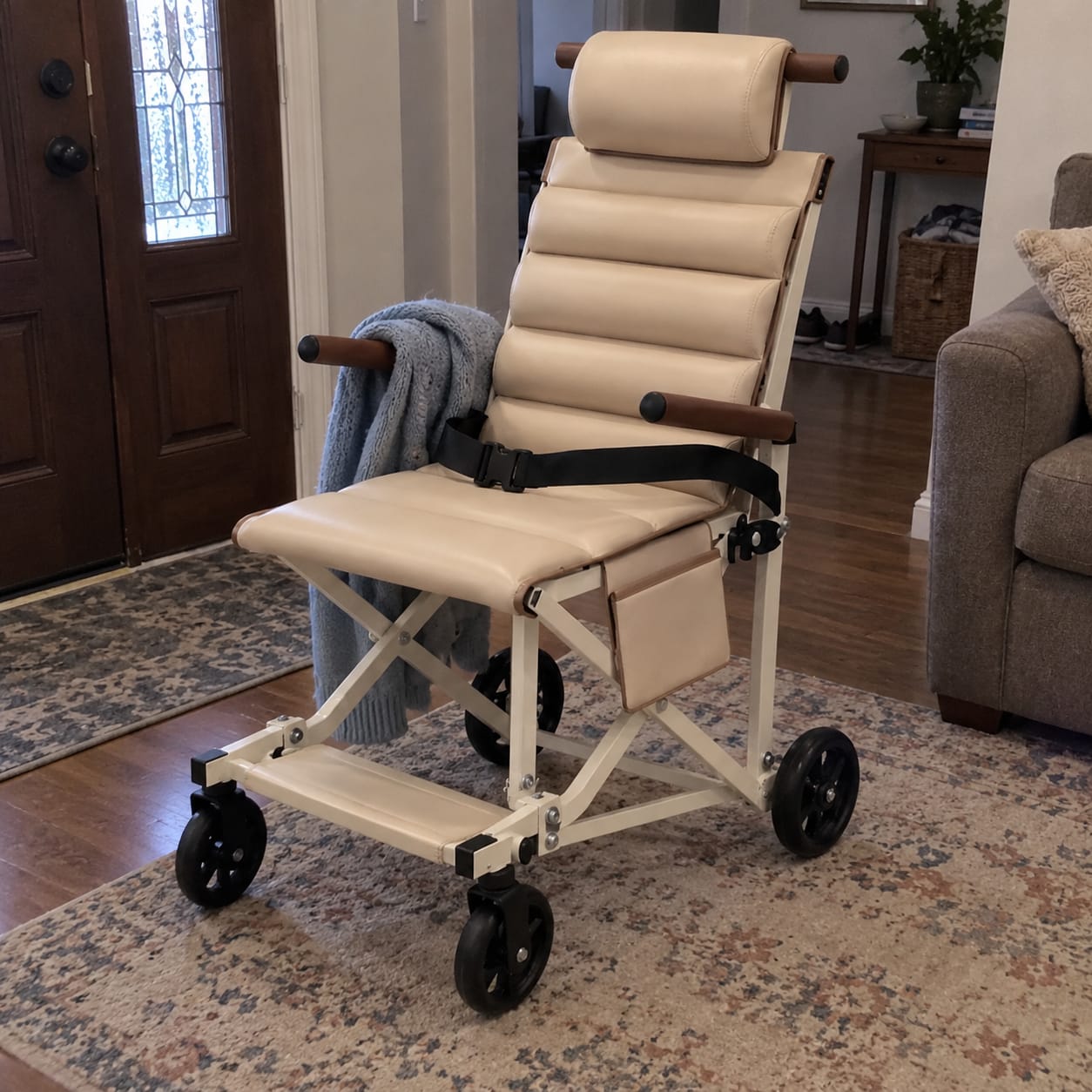 Customer photo review of Folding Transport Chair