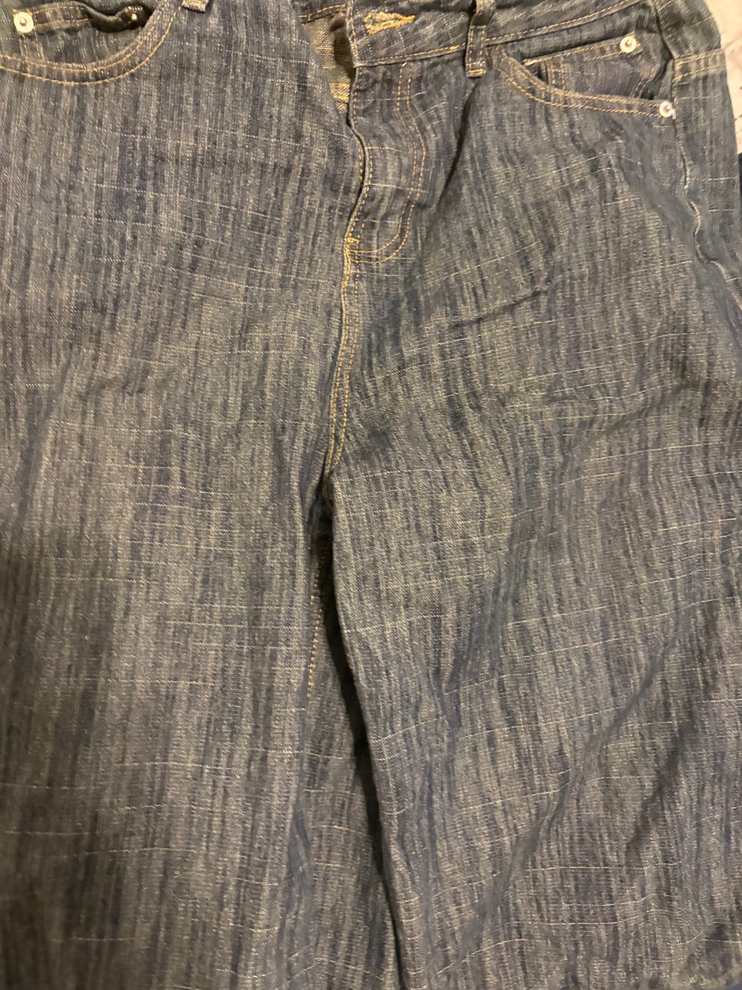 Customer photo review of Raw Wide-Leg Long Jorts | Inflation Streetwear