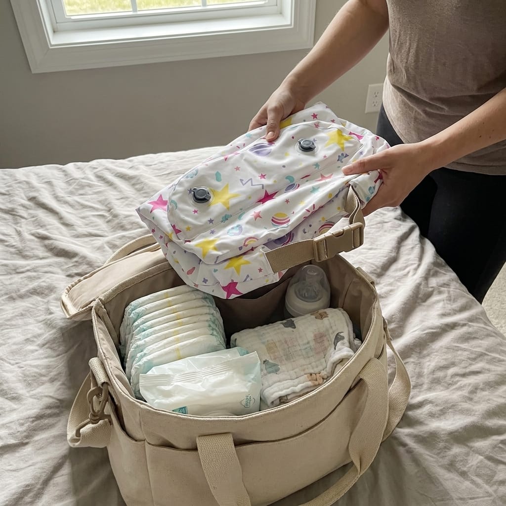 Customer photo review of Wearable Nursing Pillow for Back & Arm Relief