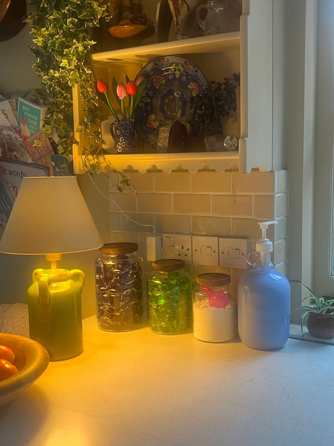 Customer photo review of 2L Clear Glass Laundry Bottle