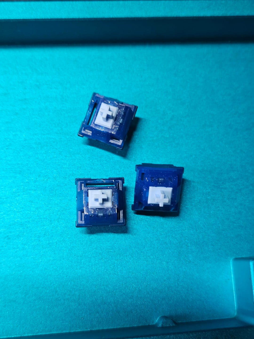 Customer photo review of KEYGEEK ROXY LINEAR SWITCH FACTORY LUBED (10 PCS)