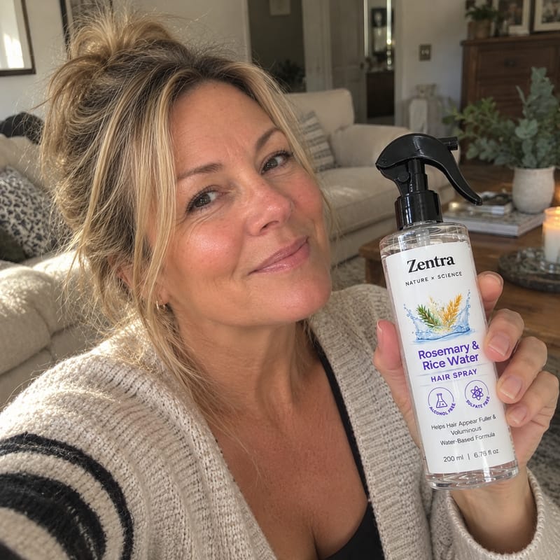 Customer photo review of rosemary & rice water