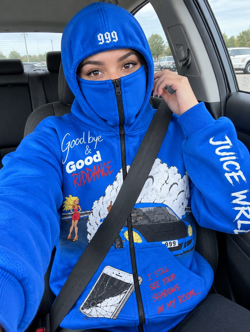 Customer photo review of Legends Zip-Up Mask Hoodie